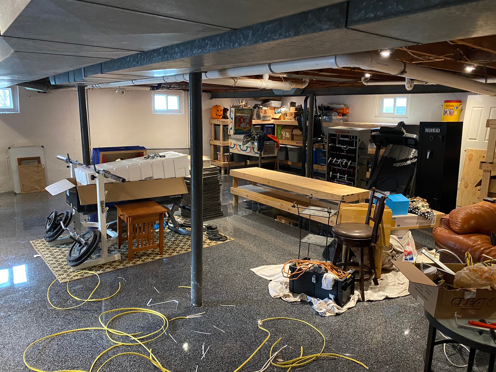 Basement Polished Concrete