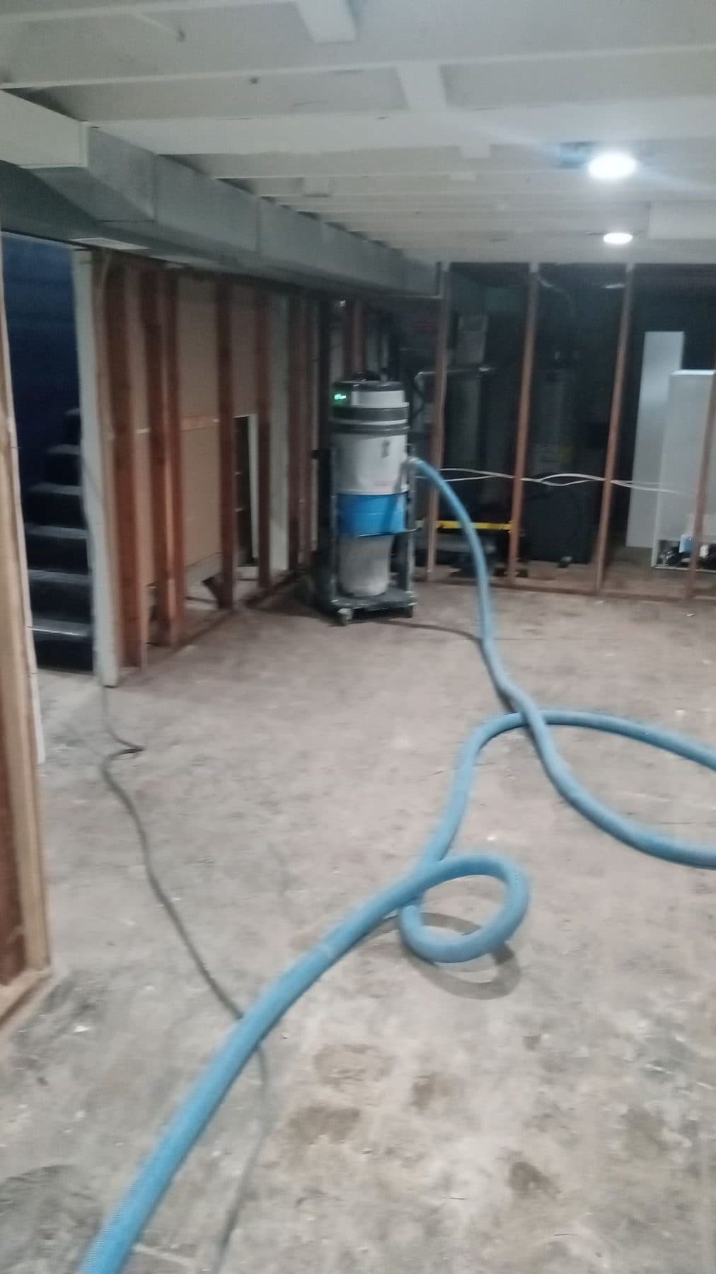 Basement Slab Before Grinding
