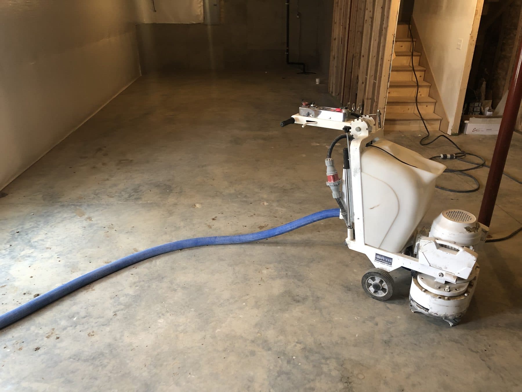 Basement Stain & Polish - Before