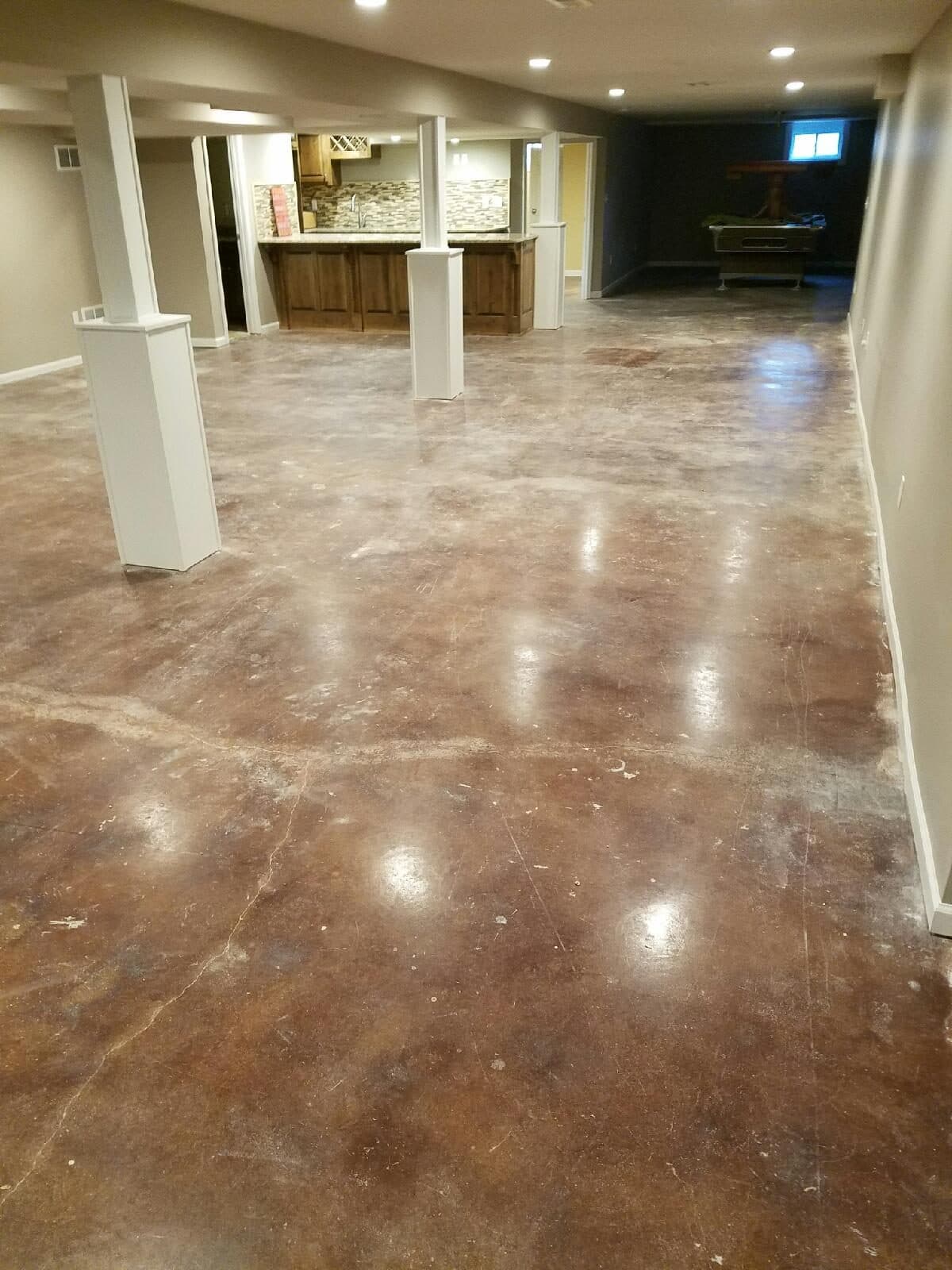 Stained & Polished Showroom Floor